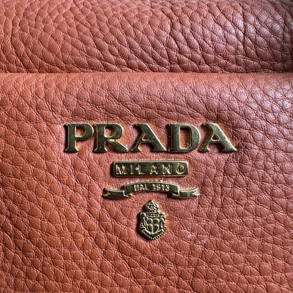 Prada Orange Leather Women's Bag - Picture 6 of 11